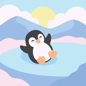 Penguin Sliding on Antarctic Ice