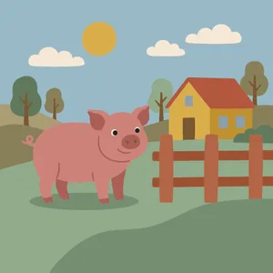 Pig at the Farmyard